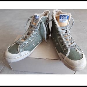 Francy golden goose stitching shearling lining will be on sale in September